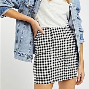 Free people gingham skirt!